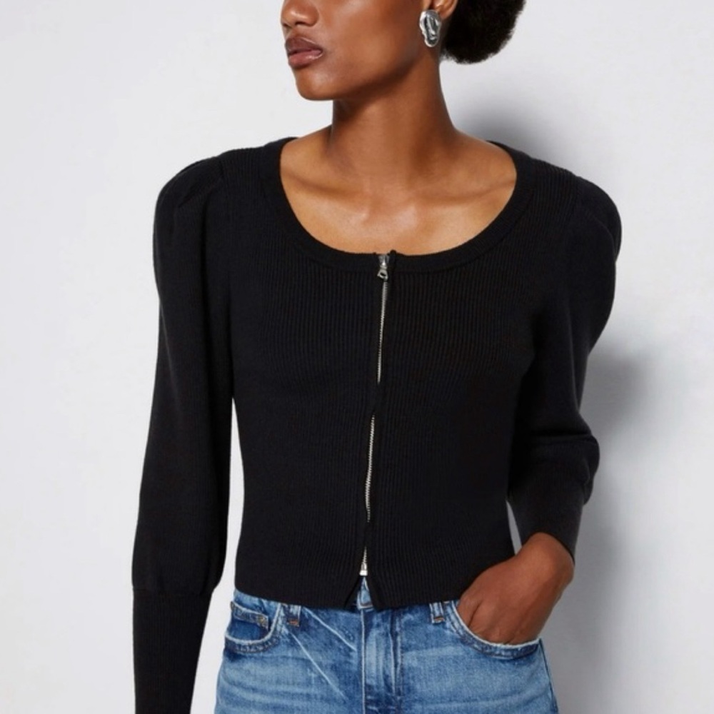 Jonathan Simkhai Iggy Puff Sleeve Cardigan NWT